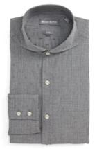 Men's Michael Bastian Trim Fit Glenn Plaid Dress Shirt R - Grey