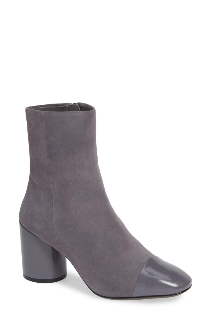 Women's Linea Paolo Stella Cap Toe Bootie .5 M - Grey