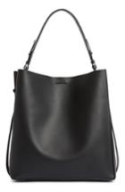 Allsaints Voltaire North/south Leather Tote - Black