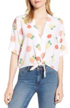 Women's Rails Thea Tie Waist Silk Blouse - White