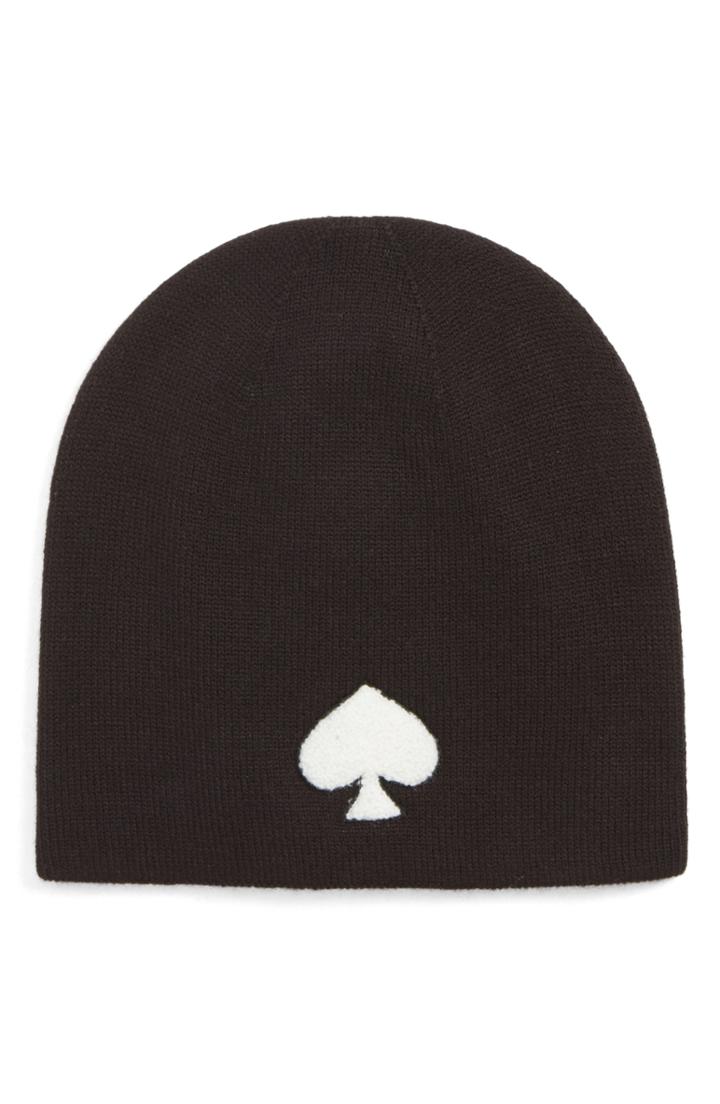 Women's Kate Spade New York Spade Beanie - Black