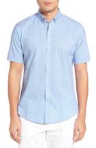 Men's Zachary Prell Parker Trim Fit Print Sport Shirt - Blue/green