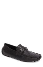Men's Jimmy Choo Brewer Croc Textured Driving Loafer Us / 41eu - Black