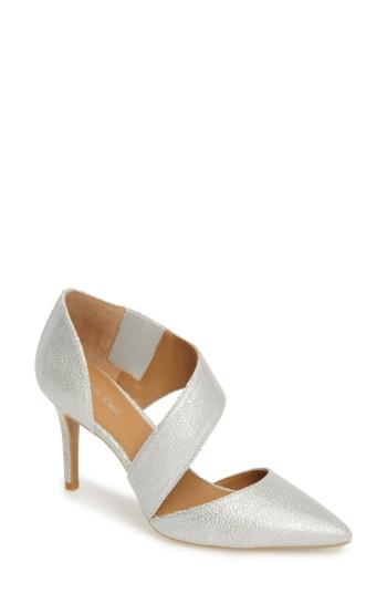 Women's Calvin Klein 'gella' Pointy Toe Pump .5 M - Grey