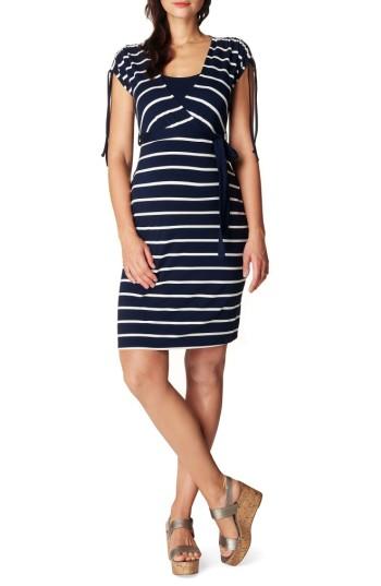 Women's Noppies Lotta Nursing/maternity Dress, Size - Blue