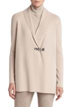 Women's Lafayette 148 New York Wool Shawl Cardigan, Size - Pink
