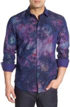 Men's Bugatchi Classic Fit Shadow Flower Print Sport Shirt
