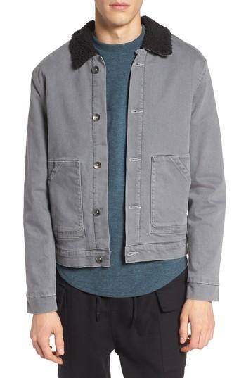 Men's Native Youth Heyes Denim Jacket - Grey