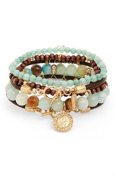 Women's Canvas Jewelry Amazonite Multistrand Bracelet