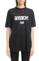Women's Givenchy Destroyed Logo Tee