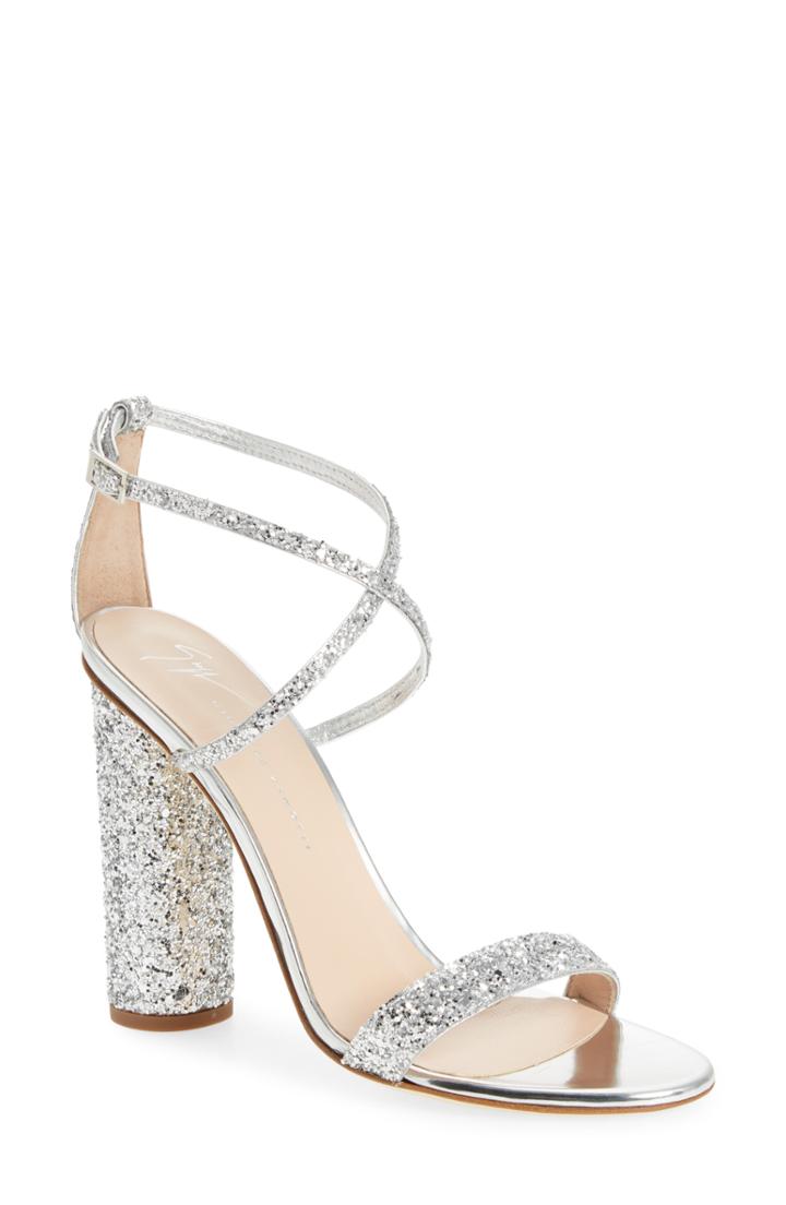 Women's Giuseppe Zanotti Glitter Heel Sandal