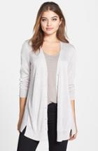 Women's Nic+zoe Chiffon Back Cardigan - Beige