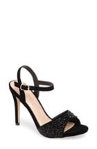 Women's Lauren Lorraine Marti Embellished Sandal .5 M - Black
