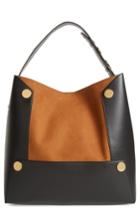 Stella Mccartney Large Textured Faux Leather Bucket Bag -