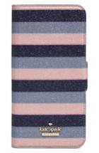 Kate Spade New York Stripe Iphone 7/8 & 7/8 Folio Case - Pink