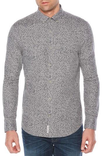 Men's Original Penguin Drop Print Shirt - Grey
