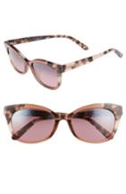 Women's Maui Jim Ilima 53mm Polarizedplus2 Cat Eye Sunglasses - Pink W/ Tokyo Tortoise/ Rose