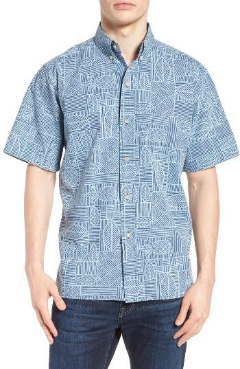 Men's Reyn Spooner Pine Place Sport Shirt - Blue