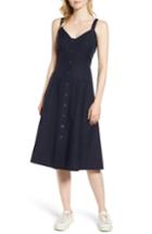 Women's Nordstrom Signature Patch Pocket Cotton Sundress - Blue
