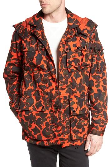 Men's G-star Raw Ospak Submarine Hooded Jacket - Orange