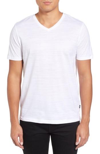 Men's Boss Tilson 50 V-neck T-shirt, Size - White
