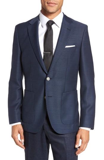 Men's Boss Janson Trim Fit Wool Blazer S - Blue