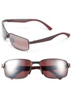 Men's Maui Jim 'backswing - Polarizedplus2' 61mm Polarized Sunglasses - Satin Dark Gunmetal/ Maui Rose