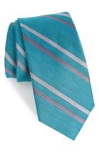 Men's The Tie Bar Pep Stripe Tie, Size X-long - Blue/green