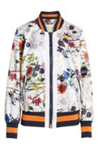 Women's Rachel Rachel Roy Flower Print Bomber Jacket - White
