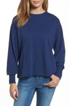 Women's Caslon Lace-up Back Sweatshirt - Blue