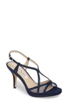 Women's Nina Blossom Crystal Embellished Sandal .5 M - Blue