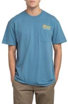 Men's Rvca Bonded Graphic Pocket T-shirt - Blue