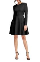 Women's Gal Meets Glam Collection Celeste Fit & Flare Dress (similar To 14w) - Black
