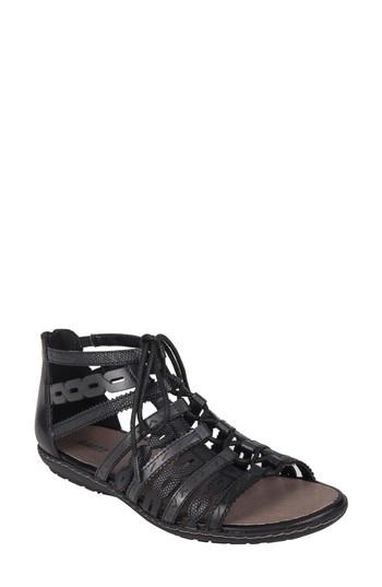 Women's Earth Tidal Mid Top Ghillie Sandal M - Black