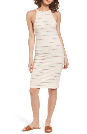 Women's Obey Tuesday Stripe Dress - Ivory