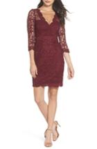 Women's Lulus Lace Cocktail Dress - Burgundy