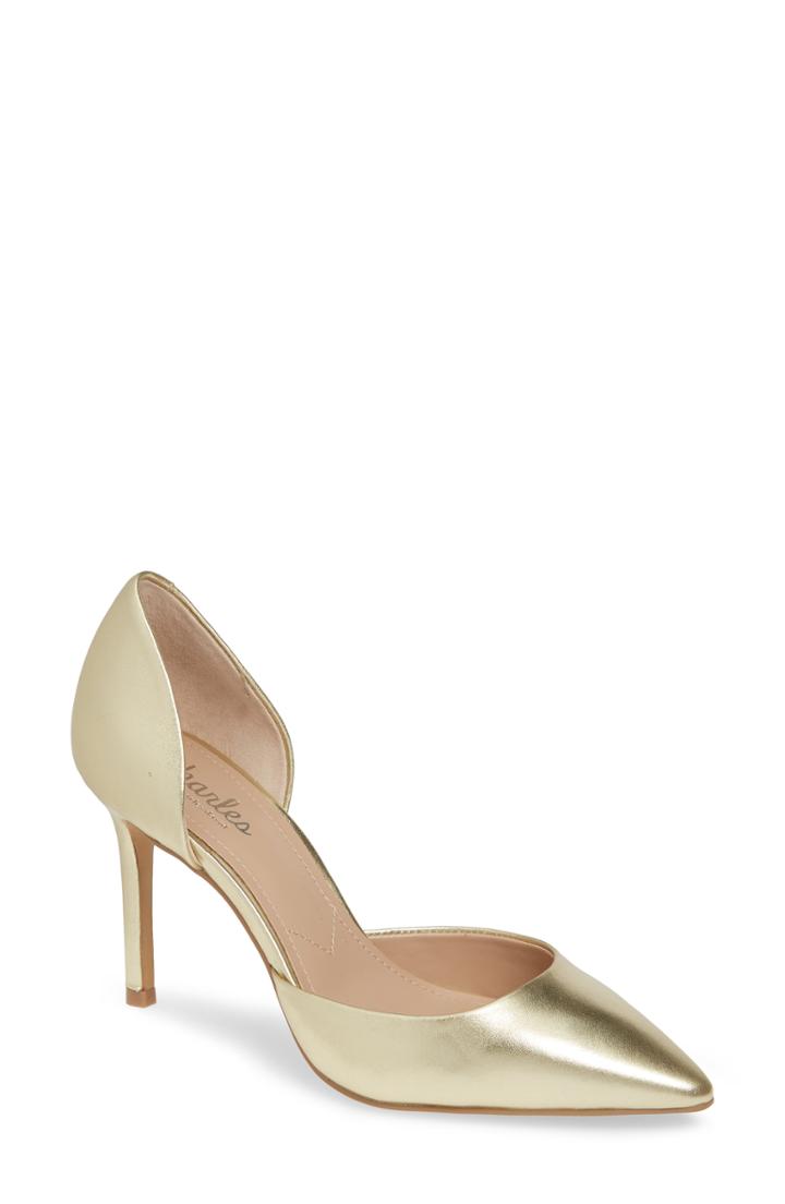 Women's Charles By Charles David Vertrue D'orsay Pump .5 M - Metallic