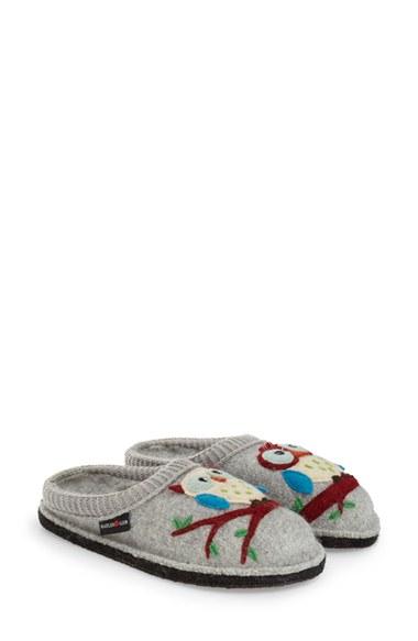 Women's Haflinger 'olivia' Owl Slipper
