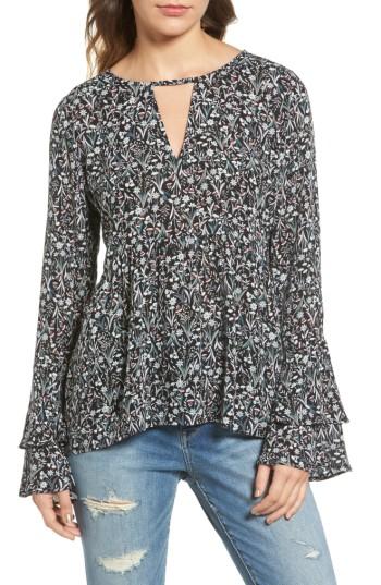 Women's Hinge Bell Sleeve Top