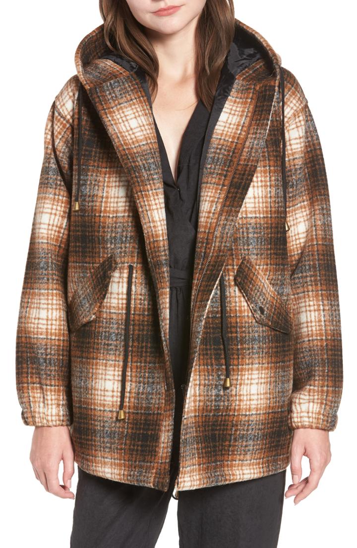 Women's Lira Clothing Audrey Plaid Jacket - Metallic