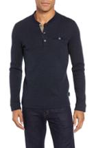 Men's Ted Baker London Slim Fit Mojave Thermal Pocket Henley (m) - Blue