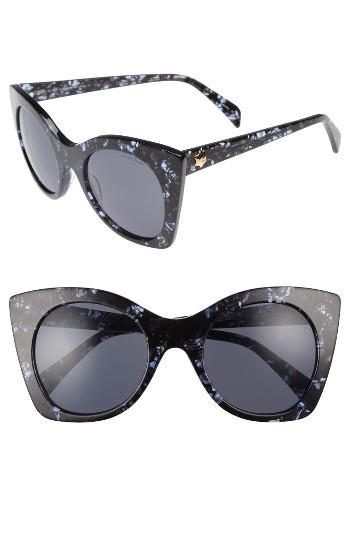 Women's Draper James 51mm Geometric Sunglasses - Blue