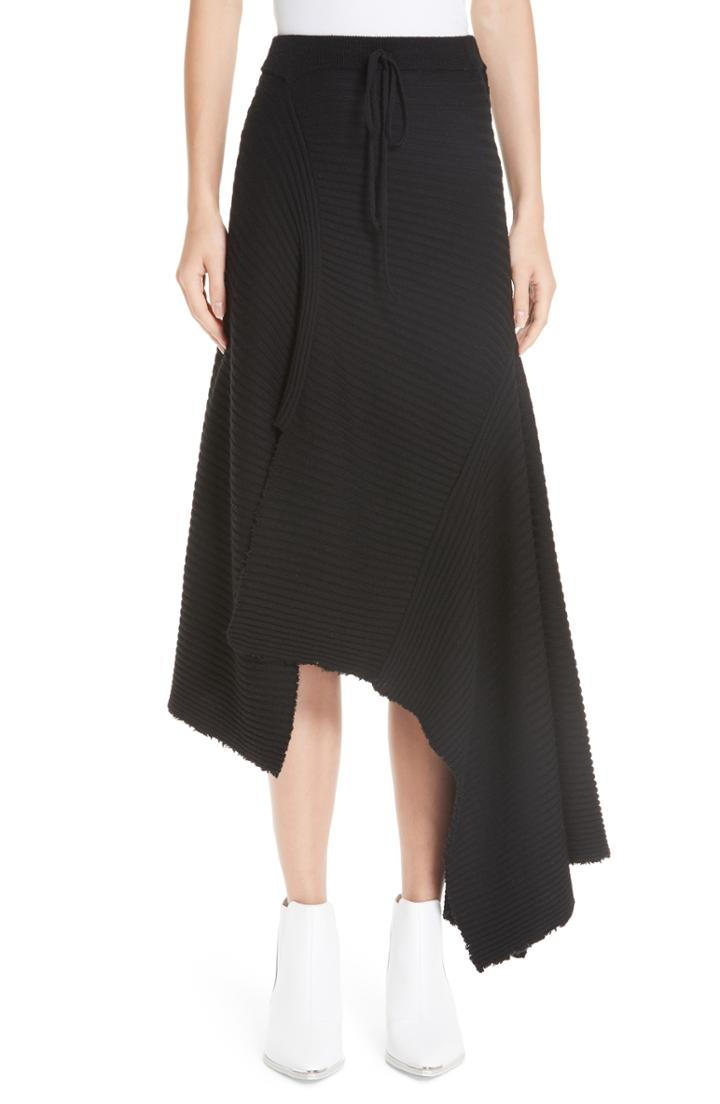 Women's Marques'almeida Draped Wool Sweater Skirt