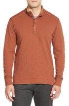 Men's Jeremiah 'mitch' Double Faced Mock Collar Shirt - Red