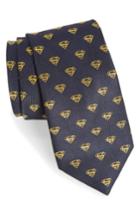 Men's Cufflinks, Inc. 'superman Shield' Silk Tie, Size - Blue