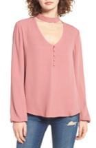 Women's Wayf Sweet Symphony V-neck Blouse - Pink