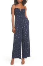 Women's Knot Sisters West Floral Jumpsuit - Blue