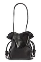 Loewe Small Flamenco Knot Leather Bag - Black