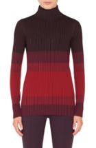 Women's Akris Punto Tricolor Wool Turtleneck Sweater