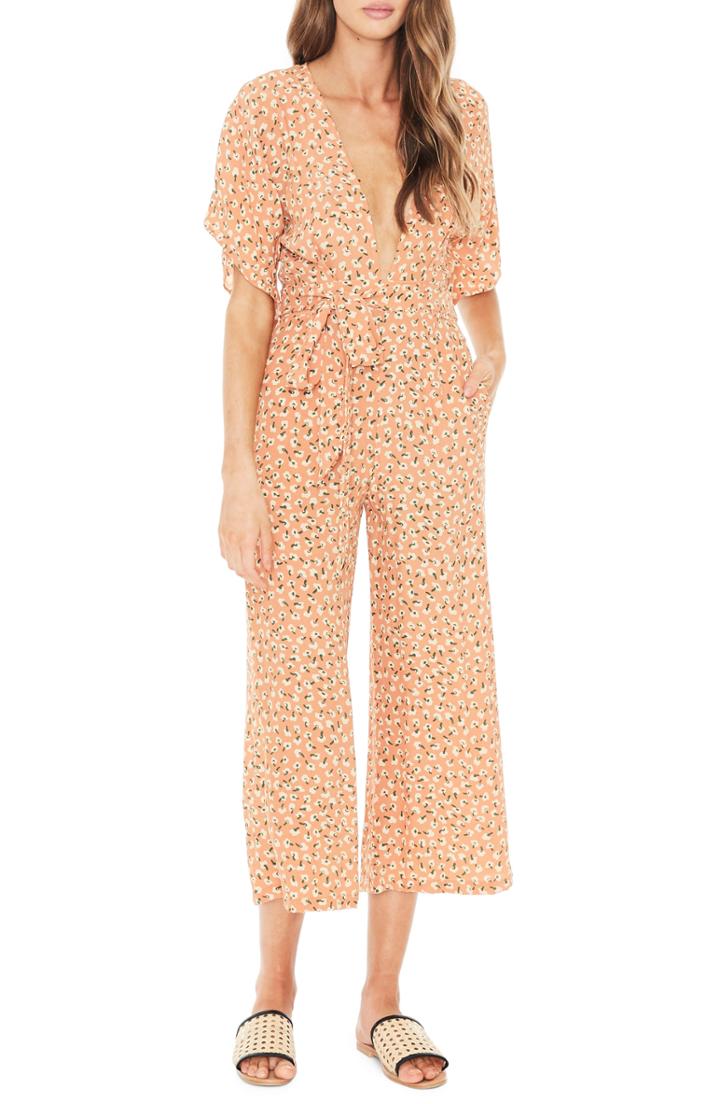 Women's Faithfull The Brand Cedric Plunging Crop Jumpsuit